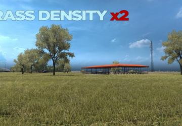 Плотность травы x2версия 1.0 для American Truck Simulator (v1.37.x, - 1.42.x)