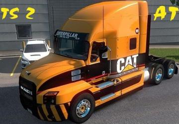 Скин «CAT» для Mack Anthem от SCSверсия 1.0 для American Truck Simulator (v1.37.x)