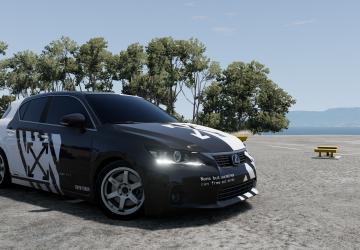 Lexus CT200Hверсия 1.0 для BeamNG.drive (v0.29.x)