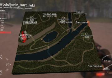 Карта «Река: продолжение»версия 1.2 для SpinTires (v03.03.16)