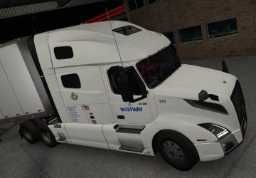 Скин для Volvo VNL 2019 «Volvo блогера Алекса Брежнева»v1.0 для American Truck Simulator (v1.35.x, - 1.37.x)
