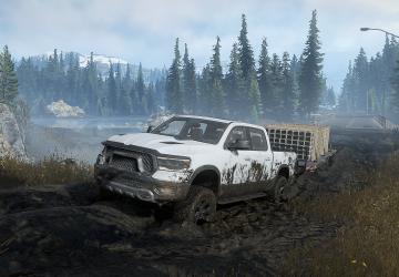 Dodge Ram 1500 (2019)версия 1.1.0 для SnowRunner (v10.1)