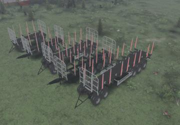 Пак лесовозных прицеповверсия 1.0 для SpinTires (v03.03.16)