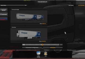 Unlocked Double Trailers [Krone and Standard SCS]v2.2 для Euro Truck Simulator 2 (v1.50.x)