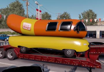 Wienermobile Cargoверсия 1.0 для American Truck Simulator (v1.35.x, 1.36.x)
