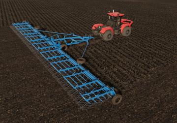 Зубовая борона 24м (Переделка Lizard BPV24)v1.1 для Farming Simulator 2019 (v1.4 и выше)