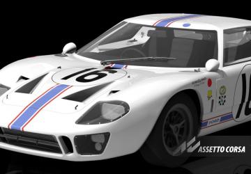 24 h Le Mans 1967 - Ford GT40 #16версия 1.0 для Assetto Corsa