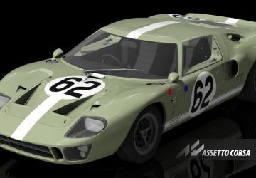 24 h Le Mans 1967 - Ford GT40 #62версия 1.1 для Assetto Corsa