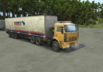 Текстуры на КамАЗ-6520/6522 и полуприцеп-фургондля SpinTires (v03.03.16)