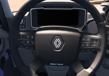 Renault Etech steering wheel without chromev1.0 для Euro Truck Simulator 2 (v1.50+)