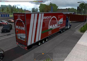 Krone Doubledeck Trailer in trafficверсия 1.0 для American Truck Simulator (v1.35.x, - 1.37.x)