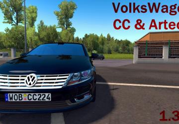 Volkswagen Passat CC 2013 + Arteon 2018версия 14.03.20 для American Truck Simulator (v1.35.x, 1.36.x)
