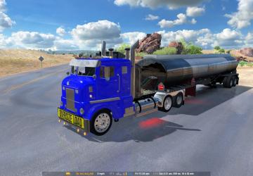 Peterbilt 350 1948 Caboverверсия 1.0 для American Truck Simulator (v1.35.x, 1.36.x)
