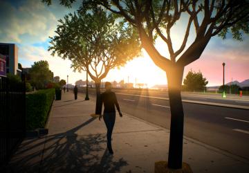 Больше людей на улицах ATSверсия 1.21 для American Truck Simulator (v1.36.x)