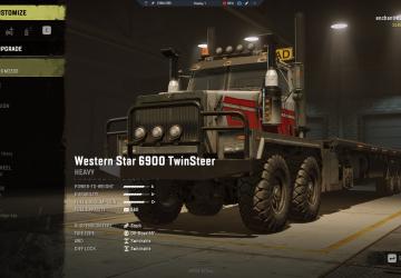 Western Star 6900 TwinSteer AWD Switchablev1.0.5 для SnowRunner (v8.0)