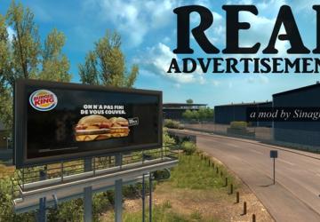 Real Advertisementsверсия 19.05.2024 для Euro Truck Simulator 2 (v1.50.x)