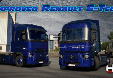 Renault Trucks E-Techверсия 1.2 для Euro Truck Simulator 2 (v1.50.x)