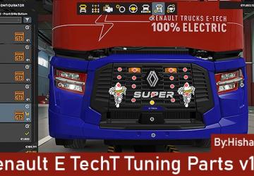 Renault E Tech Tuning Partsверсия 1.0 для Euro Truck Simulator 2 (v1.50.x)