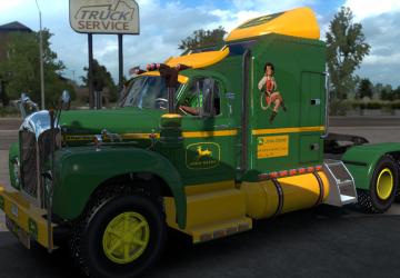 Скин  John Deere для Mack B62версия 1.0 для American Truck Simulator (v1.35.x, - 1.39.x)