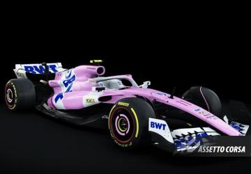2024 Racing Point livery (RSS Formula Hybrid 2023)v1.0 для Assetto Corsa