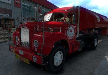 Скин Mobilgas для Mack B62версия 1.0 для American Truck Simulator (v1.35.x, - 1.39.x)