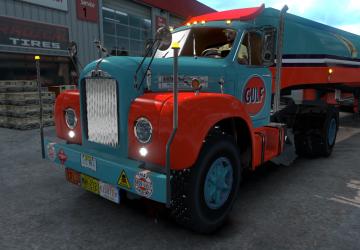 Скин Gulf  для Mack B62версия 1.0 для American Truck Simulator (v1.35.x, 1.36.x)