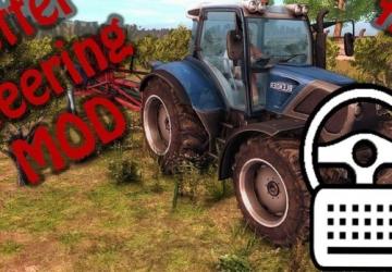 Better steering with keyboardверсия 1.0 для Farming Simulator 2017 (v1.5.3.1)