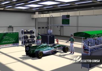 Jaguar R1 Livery for Lotus Exos 125версия 2.0 для Assetto Corsa