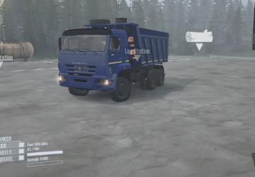 Савок КамАЗ 6522 (Тягач-самосвал)для Spintires: MudRunner (v07.08.19)