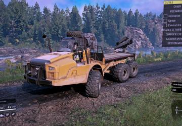 Cat 745C SEверсия 1.1.1 для SnowRunner (v8.0)