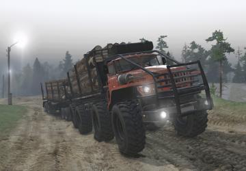 Урал Полярник шарнирно-поворотная рамаверсия 20.07.18 для SpinTires (v03.03.16)