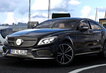 Mercedes-Benz CLS 350d 4Matic 2017версия 3.2 для Euro Truck Simulator 2 (v1.57.x)