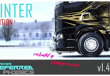 Preferred Winter Physicsверсия 3.5 для Euro Truck Simulator 2 (v1.50.x)