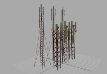 Transmitter Tower Pack (Prefab*)версия 1.0.0.0 для Farming Simulator 2022