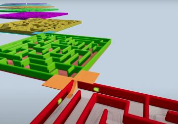 Карта «Impossible Maze»версия 1.3 для BeamNG.drive