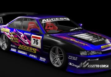Access Garage S14 Livery for the old SRP S14v1.1 для Assetto Corsa