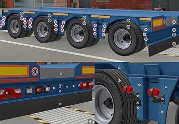 SCS Lowloader Trailer Tuning Slotsверсия 2.0 для Euro Truck Simulator 2 (v1.49.x, 1.50.x)