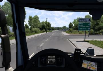 Проектор скорости на лобовое стекловерсия 1.1 для Euro Truck Simulator 2 (v1.49)
