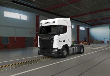Скин транспортной кампании «DELKO»версия 1.0 для Euro Truck Simulator 2 (v1.49 - 1.50)