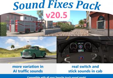 Sound Fixes Packверсия 20.5 для American Truck Simulator (v1.36.x)