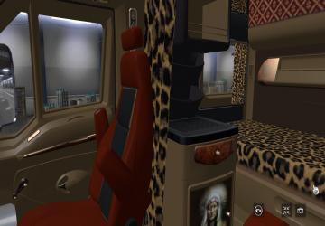 Текстура и интерьер«Apache»для Kenworth T2000v1.0 для American Truck Simulator (v1.35.x, - 1.41.x)