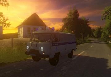 УАЗ БУХАНКА МВДверсия 2.0.0.0 для Farming Simulator 2017 (v1.5)