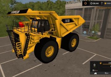 Caterpillar 797Bверсия 1.2.0 для Farming Simulator 2017 (v1.5.x)