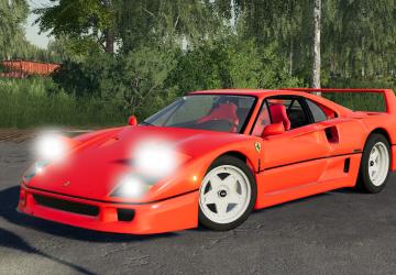 Ferrari F40 1987версия 1.0.0.0 для Farming Simulator 2019 (v1.7.x)