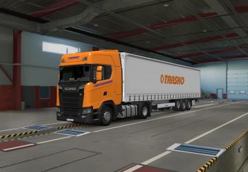 Скин транспортной кампании «TRASKO»версия 1.0 для Euro Truck Simulator 2