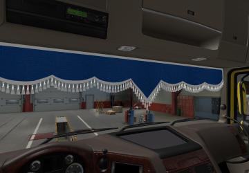 Ламбрекен синего цвета для DAF XF 105версия 1.0 для Euro Truck Simulator 2 (v1.49)