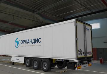 Скин ТК «Орландис» для Krone Cool Linerверсия 1.0 для Euro Truck Simulator 2 (v1.20-1.50)