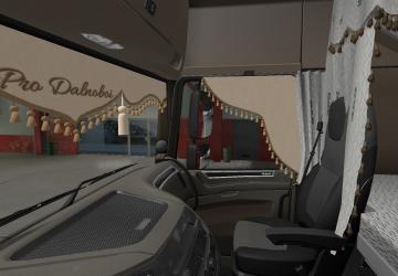 Анимированная штора для DAF XF 105 и DAF XF EURO6v1.0 для Euro Truck Simulator 2 (v1.49)
