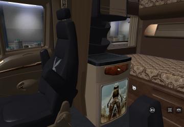 Интерьер для «Kenworth T2000»версия 1.0 для American Truck Simulator (v1.35.x, - 1.41.x)