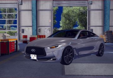 Infiniti Q60версия 1.0 для American Truck Simulator (v1.35.x, 1.36.x)